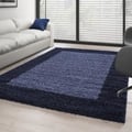 Miniatyrbild 1 av 4: Tapis Shaggy - AYYILDIZ - 100x200 cm - Mörkblå - 30 mm Höjd på Lugg - Inomhus