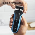 Miniatyrbillede 3 af 3: Razorhead - BRAUN - Kassette 32B SERIE 3 - Sølv