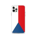 Miniatyrbild 1 av 2: Mobilskal – Tjeckiens flagga – Kompatibel med iPhone 12 Pro – Mjuk fodral – Slitstark och stötresistent - Silikon - Pixelforma