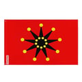 Miniatyrbild 1 av 3: Republikens Kina arméflagga – 60 x 90 cm – Polyester – Järnöglor – Motståndskraftig