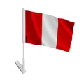 Miniatyrbild 1 av 3: Kleberflagga Peru – 14 x 21 cm – Mjuk polyester – Lätt att klistra – 1 styck – Pixelforma
