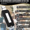 Miniatyrbillede 4 af 6: Digital Voice Recorder - USB - Mini Diktaphon - 8 GB - Støjdæmpning - Bærbar