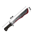 Miniatyrbild 3 av 4: Falsk machete - LILLA CLOWN - re67007 - 31 cm - Åldrad metallfinish - Brun handtag