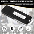 Miniatyrbillede 3 af 6: Digital Voice Recorder - USB - Mini Diktaphon - 8 GB - Støjdæmpning - Bærbar