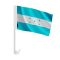 Miniatyrbild 1 av 2: Flagga Bil Honduras – 14 x 21 cm – Polyester – Fäste för Fönster – 20 stycken – Pixelforma