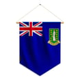 Miniatyrbild 1 av 3: Fanion – Flagga för Brittiska Jungfruöarna – 30 x 45 cm – Polyester – Att Hänga – Pixelforma