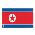 Miniatyrbild 1 av 3: Nordkorea Flagga – 160 x 240 cm – Slitstark Polyester – 2 Metallöglor – Inomhus / Utomhus – Pixelforma