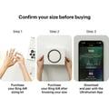 Miniatyrbild 1 av 6: Intelligent ring - ULTRAHUMAN - Air Bionic Gold - Storlek 11 - Vattentålig 100 m - Batteritid 144 h
