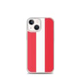 Miniatyrbild 1 av 2: Telefonfodral - PIXELFORMA - iPhone 13 mini - Flagga Österrike - Mjuk - Transparent