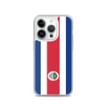 Miniatyrbild 1 av 2: Mobilskal – Costa Rica-flagga – Kompatibel med iPhone 14 Pro – Mjuk Fodral – Slitstark och Stötabsorberande - Silikon - Pixelforma