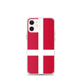 Miniatyrbild 1 av 2: Mobilskal – Danmarks flagga – Kompatibel med iPhone 12 mini – Måttligt flexibelt – Slitstark och stötbeständig – Silikon – Pixelforma