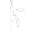 Miniatyrbild 2 av 3: Kabel för RHA CL2 Planar/Trueconnect/Trueconnect2/TrueControl ANC - USB-C-kabel Vit 2 Meter Phonillico
