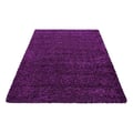 Miniatyrbild 5 av 5: Ayyildiz - Mattor för vardagsrum Shaggy lång lugg enhetlig färg VIOLET - (100x200 cm)