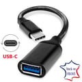 Miniatyrbild 4 av 4: USB-C Adaptator kabel - PH26 - OTG - 5 Gbit/s - Flätad nylon - 23 cm