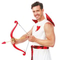 Miniatyrbild 2 av 6: Cupidons båge - LITEN CLOWN - 55cm - Röd - Kostymaccessoar - Temafest