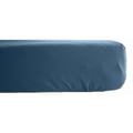 Miniatyrbild 1 av 2: Drap housse i percale av 100% kammad bomull, 80 trådar/cm² med 35 cm resår. Vent du sud - Marin - 90 x 190 cm med 35 cm resår.