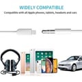Miniatyrbild 1 av 2: Ljudkabel - PH26 - Lightning till 3,5 mm jack-adapter - Plug and Play - Kompatibel med iPhone 11 - Vit