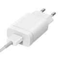 Miniatyrbild 4 av 4: USB-väggladdare 2A - Forcell - Snabbladdning - Vit - Universell - Mobil