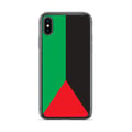 Miniatyrbild 1 av 2: Mobilskal – Martiniqueflagga – Kompatibel med iPhone XS – Mjuk fodral – Slitstark och stötsäker - Silikon - Pixelforma