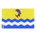 Miniatyrbild 1 av 3: Flagga Drôme – 60 x 90 cm – Slitstark Polyester – 2 Metallöglor – Inomhus / Utomhus – Pixelforma