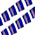 Miniatyrbild 1 av 3: Girlang – Kap Verde-flagga – 14 x 21 cm – Polyester – Att hänga – 20 stycken