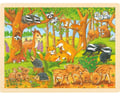 Miniatyrbild 2 av 2: Goki träpussel - Skogsdjur - 48 bitar - För barn från 3 år och uppåt