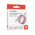Miniatyrbild 2 av 6: USB-C-kabel - VERBATIM - Synkronisering & Laddning - 100W - 120 cm - Rosa