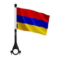 Miniatyrbild 1 av 3: Armeniska Cykelflagga i Polyester – 14 x 21 cm – Cykelflagga – 10 stycken