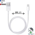 Miniatyrbild 4 av 4: Laddnings- och synchroniseringskabel - PH26 - BLU G64 - USB-C - 2 Meter - Vit