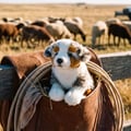 Miniatyrbild 3 av 5: Plysch - he91935 - Australiensisk herdehund - 22 cm - Ultra mjuk päls