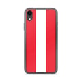 Miniatyrbild 1 av 2: iPhone XR-fodral - Österrikes flagga - Mjuk silikon - Fullständigt skydd - Tunt snyggt design