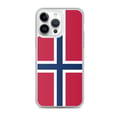 Miniatyrbild 1 av 2: iPhone-fodral - Svalbard och Jan Mayen - Officiell flagga - Mjuk - Flerfärgad - Transparent TPU