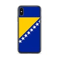 Miniatyrbild 1 av 2: Mobilskal – Flagga för Bosnien och Hercegovina – Kompatibel med iPhone X – Mjuk fodral – Stöttålig och Slitstark – Pixelforma