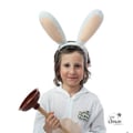 Miniatyrbild 2 av 5: Serre-huvud Rabbids - LITEN CLOWN - Vit/Beige - Officiell Licens - Vuxen