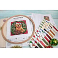 Miniatyrbild 2 av 6: LetiStitch korsstygnsset - Julvalp 26x26 cm