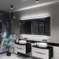 Miniatyrbild 3 av 4: LED Spegel med Touch Switch ALASTA BIRMA 150x50 cm