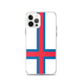Miniatyrbild 1 av 2: Mobilskal – Färöarnas flagga – Kompatibel med iPhone 12 Pro – Mjukt fodral – Slitstarkt och stöttåligt – Silikon – Pixelforma