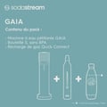 Miniatyrbild 3 av 6: Soda- och kolsyrademaskin SODASTREAM - GAIA Svart - 1 diskmaskinskompatibel flaska - 1 gaspatron 60L