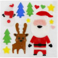 Miniatyrbild 1 av 2: MégaCréa DIY - Fönsterdekoration Jul gelstatisk Tomte 13 delar