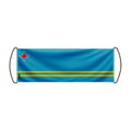 Miniatyrbild 1 av 3: Scrollbanner – Aruba Flagga – 17 x 50 cm – Polyester – Handflagga – Pixelforma