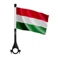 Miniatyrbild 1 av 3: Cykelflagga Ungern i polyester – 14 x 21 cm – Cykelflagga – 10 stycken