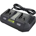 Miniatyrbild 1 av 2: Laddare - ALZATOOLS - DCH20V - Dubbel laddare 20V - LED-indikator - Kompatibel med BatteryONE 20V
