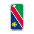 Miniatyrbild 1 av 2: Mobilskal – Namibias flagga – Kompatibel med iPhone 8 Plus – Mjukt fodral – Slittåligt och stötsäkert – Silikon – Pixelforma