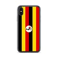 Miniatyrbild 1 av 2: Mobilskal – Ugandas flagga – Kompatibel med iPhone XS Max – Mjuk skal – Stöttålig och slittålig – Silikon – Pixelforma