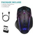 Miniatyrbillede 4 af 4: Gaming mus - ISONIX - Trådløs model - Genopladelig - LED - Ergonomisk stille