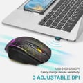 Miniatyrbillede 2 af 4: Gaming mus - ISONIX - Trådløs model - Genopladelig - LED - Ergonomisk stille
