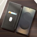 Miniatyrbild 3 av 6: Etui för Samsung Galaxy S25 Ultra - AVIZAR - Kolfiber - Videostöd - Anti-RFID - Svart