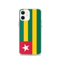 Miniatyrbild 1 av 2: Telefonfodral – Togo-flagga – Kompatibel med iPhone 12 – Mjuk väska – Stöt-tålig och slitstark - Silikon - Pixelforma