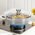 Miniatyrbild 2 av 4: 24 cm sautépanna med lock Cheffinger i premium non-stick rostfritt stål silver