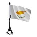 Miniatyrbild 1 av 3: Cykelflagga Cypern i Polyester – 14 x 21 cm – Cykelflagga – 10 stycken